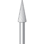 ナカニシ　超硬カッター　テーパー（シングルカット）刃径５．０ｍｍ刃長１２．７ｍｍ　24453　1 本