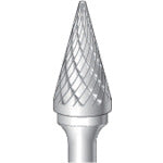 나카니시 초경 합금 커터 테이퍼 (합금 컷) 날 직경 12.7mm 날 길이 22mm 24691 1 개