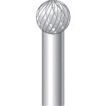 ナカニシ　超硬カッター　球（ダブルカット）　刃径９．５ｍｍ　刃長９．５ｍｍ　26023　1 本