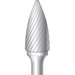 ナカニシ　超硬カッター　砲弾（シングルカット）刃径１２．７ｍｍ　刃長２５．０ｍｍ　26114　1 本