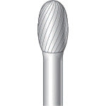 Nakanishi Carbide Cutter Oval (Single Cut) Blade Diameter 9.5mm Blade Length 16.0mm 26157 1 piece