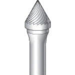 ナカニシ　超硬カッター　テーパー（シングルカット）刃径９．５ｍｍ　刃長８．０ｍｍ　26202　1 本