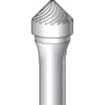 ナカニシ　超硬カッター　テーパー（シングルカット）刃径９．５ｍｍ　刃長４．７ｍｍ　26222　1 本