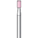 ナカニシ　軸付砥石　（１０本入）　粒度＃６０　ピンク　円筒　外径３．０ｍｍ　42412　1 PK