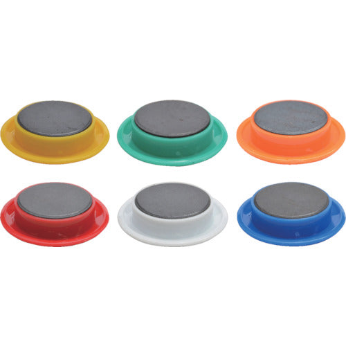 マグエックス　カラーボタン　４０パイ　色込み　１２個入り　MFCB-40-12P-C　1 PK