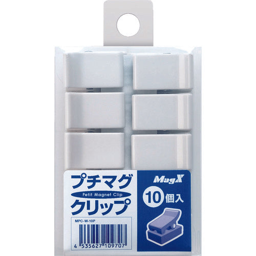 마그엑스 쁘띠 머그 클립 화이트 10개 팩 MPC-W-10P 1 PK
