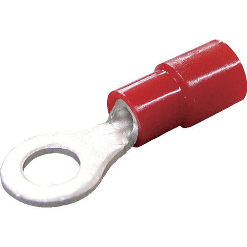 Nichifu Environmentally Friendly Insulated Round Terminal R Type (100 Pieces) Stranded Wire 0.3-1.65 Outer Dimensions 8.4mm Stud Diameter 8.4mm TMEX 1.25-8-RED 1 PK