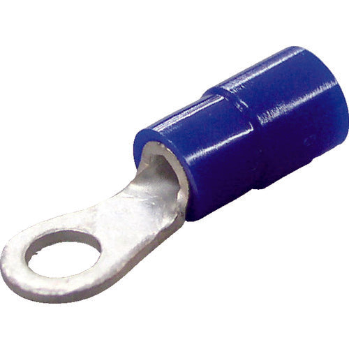 니치후 환경 배려형 절연 피복 부착 원형 단자 R형(100개입)보다 선 1.04~2.63외 치수 6.5mm 스터드 직경 2.2mm TMEX 2-2-BLU 1 PK