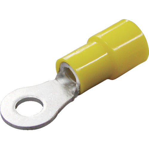 Nichifu Environmentally Friendly Insulated Round Terminal R Type (50 Pieces) Stranded Wire 2.63-6.64 Outer Dimensions 7mm Stud Diameter 3.2mm TMEX 5.5-3N-YEL 1 PK