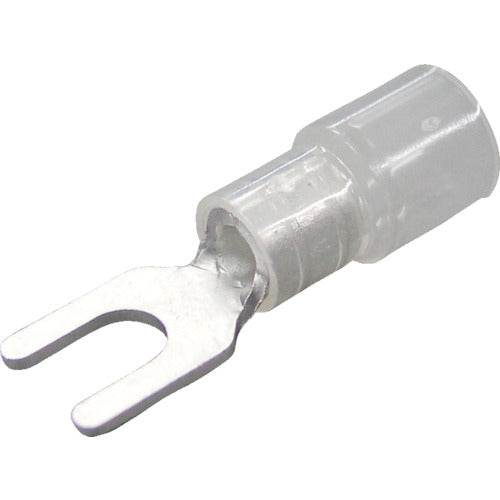 니치후 환경 배려형 절연 피복 부착 Y형 단자 Y형 (50개입) 외치수 12.5mm 스터드 직경 6.4mm TMEX 5.5Y-6-CLR 1 PK