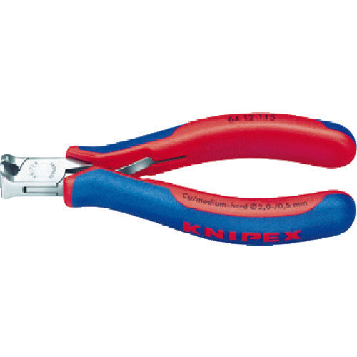 ＫＮＩＰＥＸ　６４１２−１１５　エレクトロニクスエンドカッティングニッパー　6412-115　1 丁