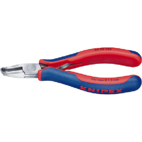 ＫＮＩＰＥＸ　６４７２−１２０　エレクトロニクスエンドカッティングニッパー　6472-120　1 丁