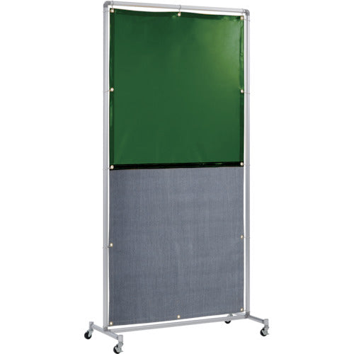 요시노 차광 불꽃 겸용 충립(그린×A종 시트) 1×2 단체 캐스터 YS-12SC-G-BW 1대