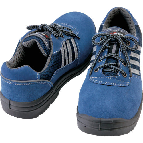 Aitos Safety Shoes, Short Shoe Lace-up Type, Navy, 23.5cm, AZ59821-008-23.5, 1 pair