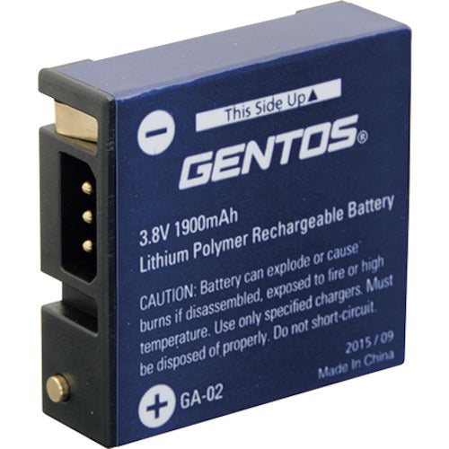 ＧＥＮＴＯＳ　ヘッドライトＧＨ−００１ＲＧ専用リチウムイオン充電池　ＧＡ−０２　GA-02　1 個