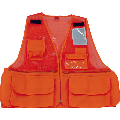 TRUSCO [Sold out and discontinued] Reflective multi-functional vest, orange, THTB-OR, 1 unit