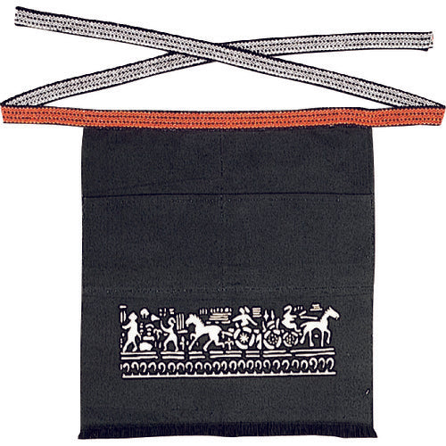 Otafuku 6205 Waist-lower canvas apron, green pattern, pocket 6205 1 piece