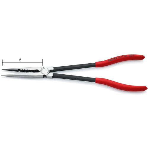 KNIPEX 니들 노즈 펜치 280mm 낙하 방지 기능 2871-280 1 쵸