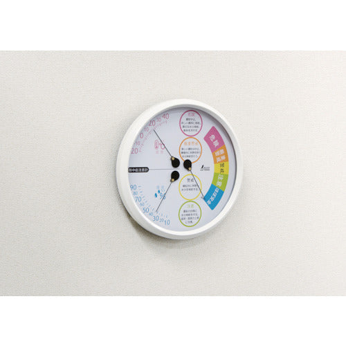 Shinwa Thermo-hygrometer F-3L2 Heatstroke Warning Round 15cm 70505 1 unit
