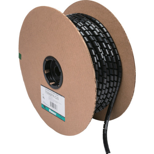 PANDUIT Spiral Wrapping Halogen-Free Flame Retardant Nylon 6 Black T50NZFR-C20 1 Roll