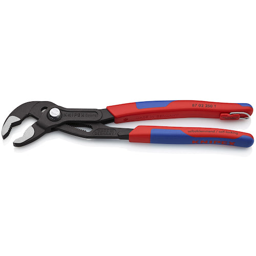 KNIPEX Water Pump Pliers Cobra Comfort Handle with Drop Prevention Ring 250mm 8702-250TBK 1 Piece