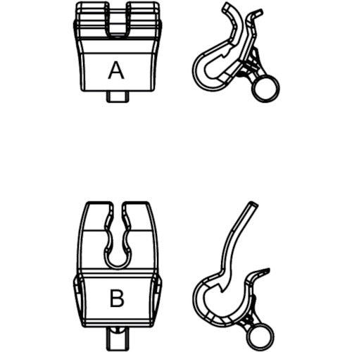 OTOS 헬멧 장착식 보호 안경 클리어 B 타입 A-645A-B 1개