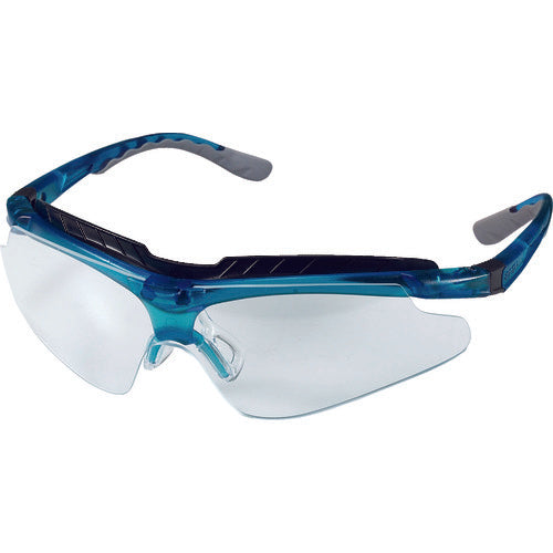 OTOS Single-lens safety glasses (sports type) Clear lens Blue frame B-810ASF 1 unit