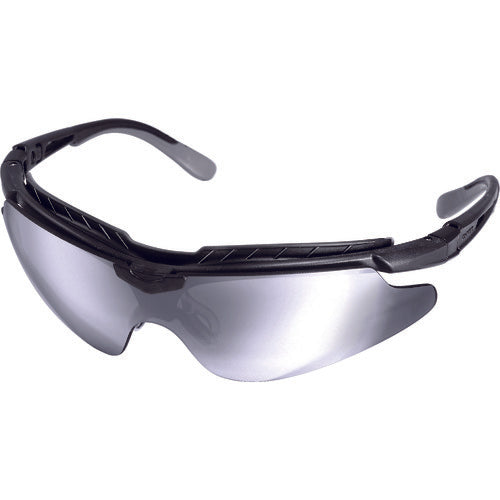 OTOS 일안형 보호 안경(스포츠 타입) 그레이 렌즈 프레임 블랙 B-810XGM 1개