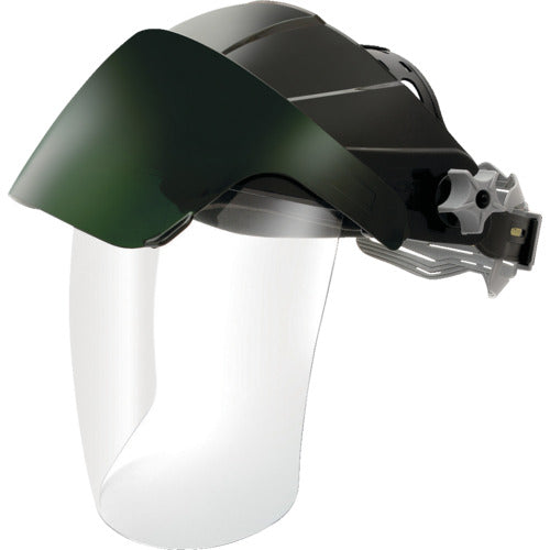 ＯＴＯＳ　かぶり型防災面　クリア、グリーン＃３　赤外線保護　ジョグダイヤル調節機　F-72C-I-3　1 個