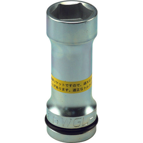 FPC 임팩트용 슈퍼 슬림 얕은 소켓 얇은 얕은 롱 소켓 6각 삽입 각 19mm 대변 27mm 6WGL-27A 1개