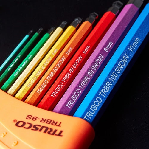 ＴＲＵＳＣＯ　マルチカラーボールポイント六角棒レンチ　対辺２．５　TRBR-25　1 本