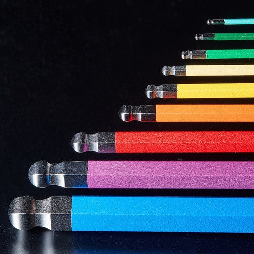 ＴＲＵＳＣＯ　【売切廃番】マルチカラーボールポイント六角棒レンチ　対辺３　TRBR-30　1 本