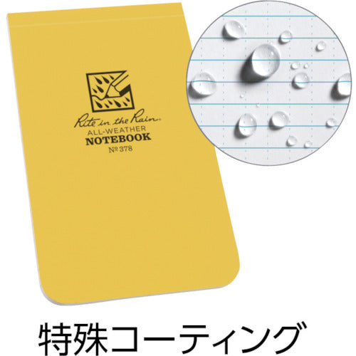 ＲＩＴＲ　３　Ｘ　５　１／４　ソフトカバーブック　縦開きタイプ　イエロー　378　1 冊