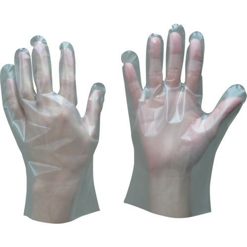 Towaron Disposable Gloves Polyethylene Gloves Embossed Inside M (100 pieces) 409-M 1 box