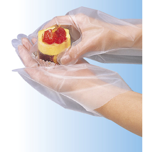 Towaron Disposable Gloves Polyethylene Gloves Embossed Inside S (100 pieces) 409-S 1 box