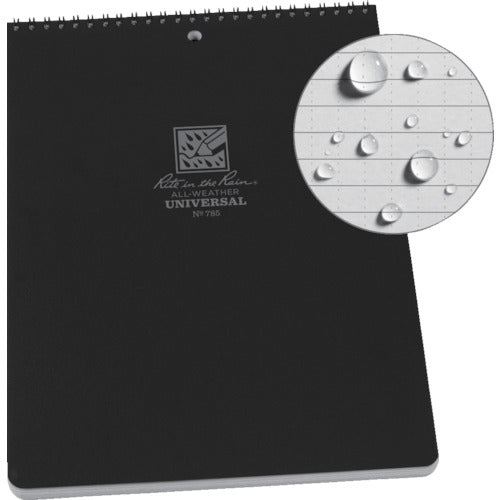 RITR 【매진 폐번】8 1/2X11 톱 스파이럴 노트북 유니버설 블러 785 1권