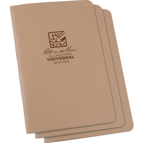 RITR 【매진 폐번】4 5/8X7 스테이플 노트북(3권 세트) 유니버설·탄 971TFX 1 S