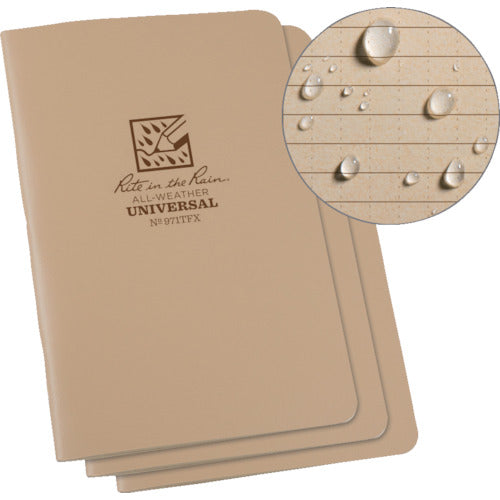 RITR 【매진 폐번】4 5/8X7 스테이플 노트북(3권 세트) 유니버설·탄 971TFX 1 S