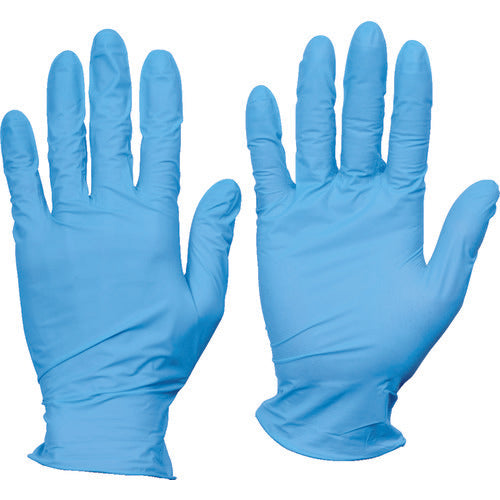 TRUSCO Disposable Nitrile Gloves TG Air 0.06 Powder-free Blue M 100 pieces TGNN06BM 1 box