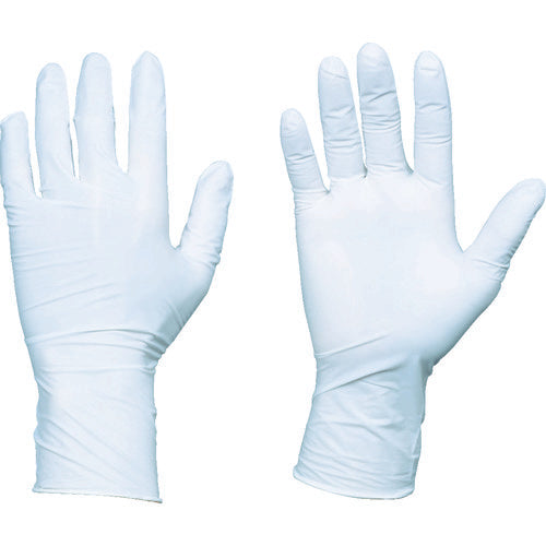 TRUSCO 10-pack disposable nitrile gloves TG Standard 0.08 powder-free white M TGNN08WM-10C 1 CS