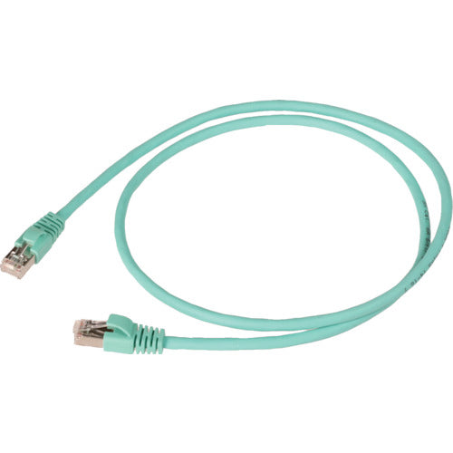 コーニング　【売切廃番】　Ｃａｔ６Ａ　ＳＴＰパッチコード２ｍ　青緑　VOL-6ASFL-L2-TL　1 本