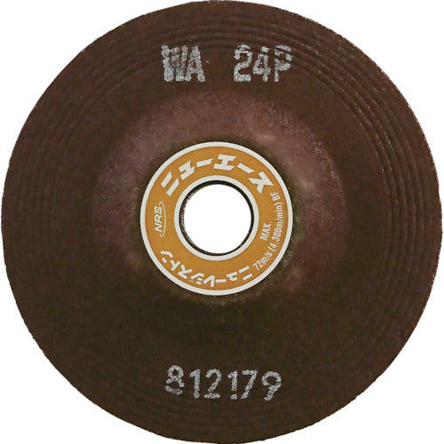 ＮＲＳ　オフセット型研削砥石　ニューエース　１００×６×１５　ＷＡ２４Ｐ　NA1006-WA24P　25 枚