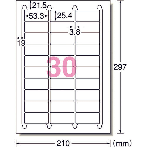 ３Ｍ　エーワン［［ＴＭ上］］　ラベルシール　兼用　ＨＧ　３０面　（２０枚入）　75230　1 PK