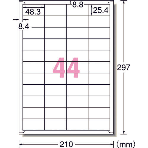 ３Ｍ　エーワン［［ＴＭ上］］　ラベルシール　兼用　ＨＧ　４４面　（１００枚入）　76244　1 PK