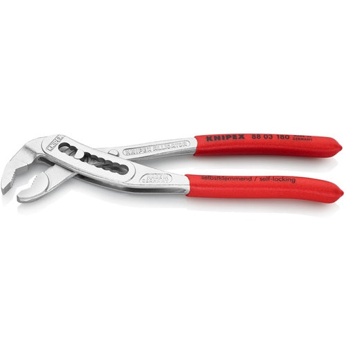 ＫＮＩＰＥＸ　ウォーターポンププライヤー　アリゲーター　ソフトプラスチックハンドル　１８０ｍｍ　8803-180　1 丁