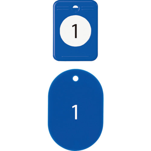 OP luggage tag cloak ticket 1-20 blue (20 pairs) BF-150-BU 1 box