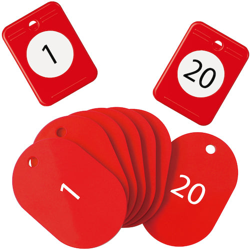 OP 낙찰 클로크 티켓 1~20번 빨강 (20조입) BF-150-RD 1상자