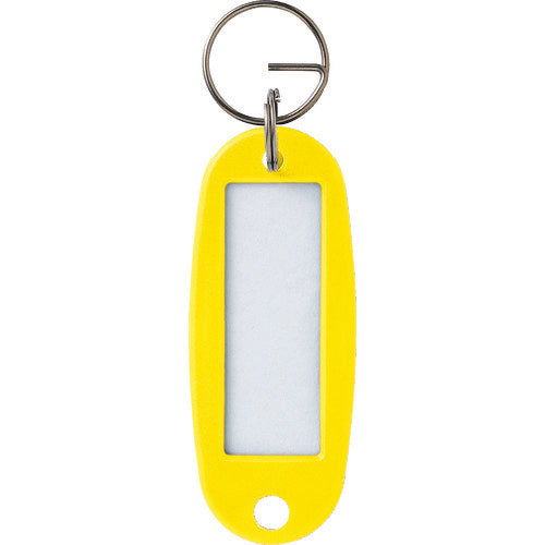 OP Keychain Name Tag Hard Type 10 Pieces Yellow KH-50-10-YE 1 Pack