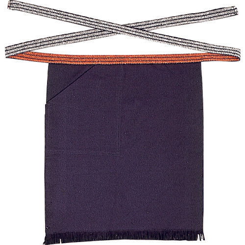 Otafuku 6206 Waist-length canvas apron, navy blue, one pocket 6206 1 piece