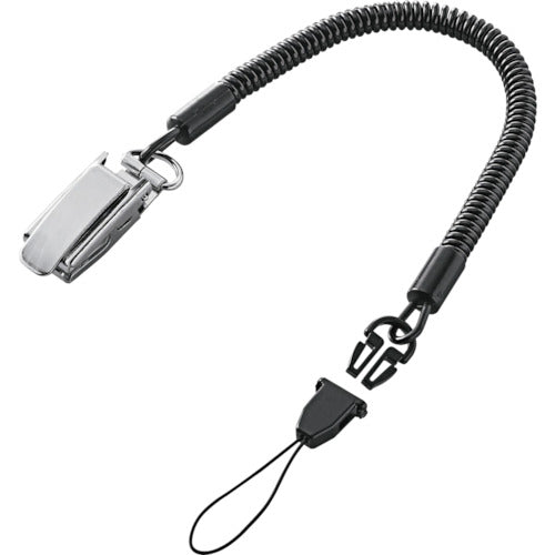 エレコム　スマートフォン用クリップ（メタル）ストラップ　７０ｃｍ　ブラック　P-STCM70BK　1 個